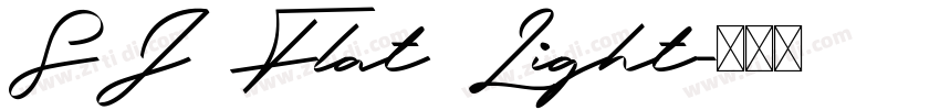 SJ Flat Light字体转换